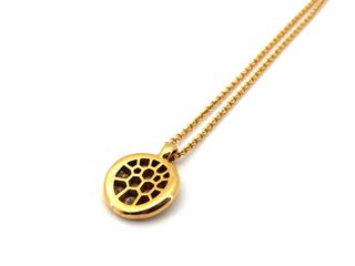 cadena oro 18k con piedra con diamante 24cm