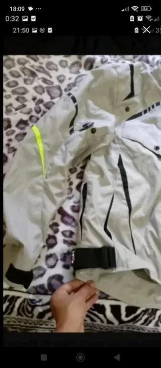 Chaqueta de moto Lovo gris