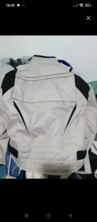 Chaqueta de moto Lovo gris