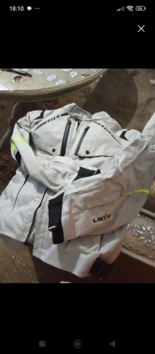 Chaqueta de moto Lovo gris