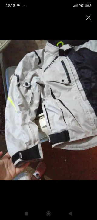 Chaqueta de moto Lovo gris