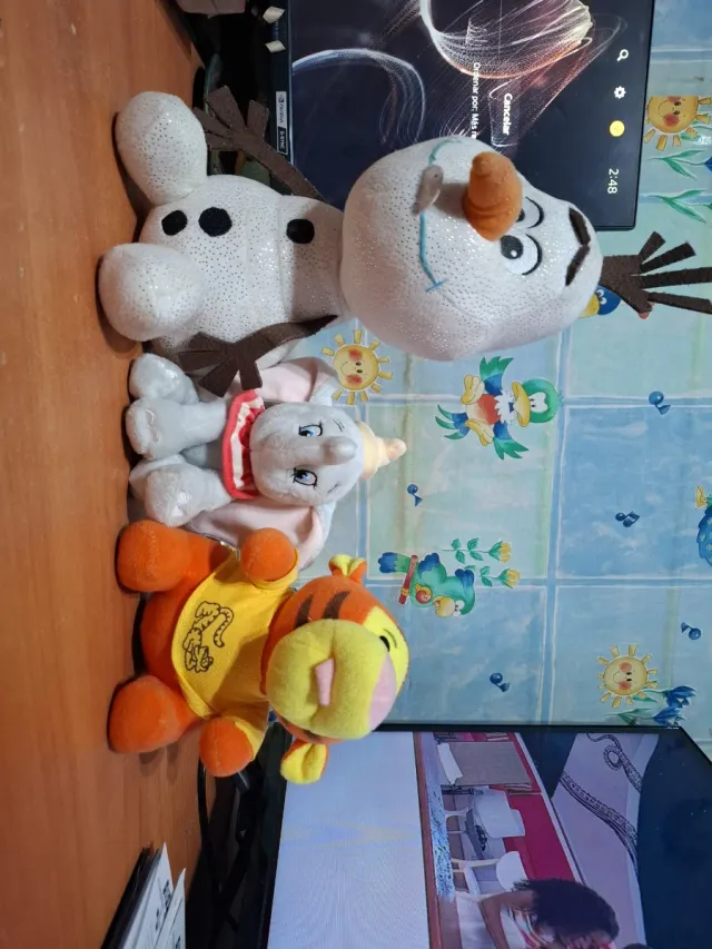 Lote Peluches Disney: Olaf, Dumbo y Tigger
