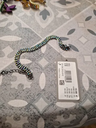 Pulsera de eslabones con pedrería