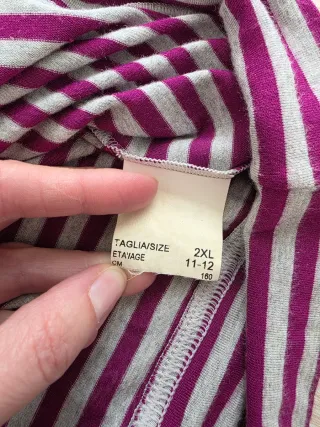 Coppia abiti mamma e figlia a righe