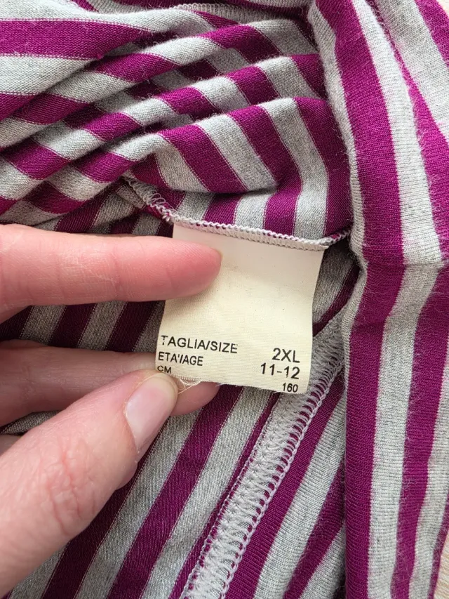 Coppia abiti mamma e figlia a righe