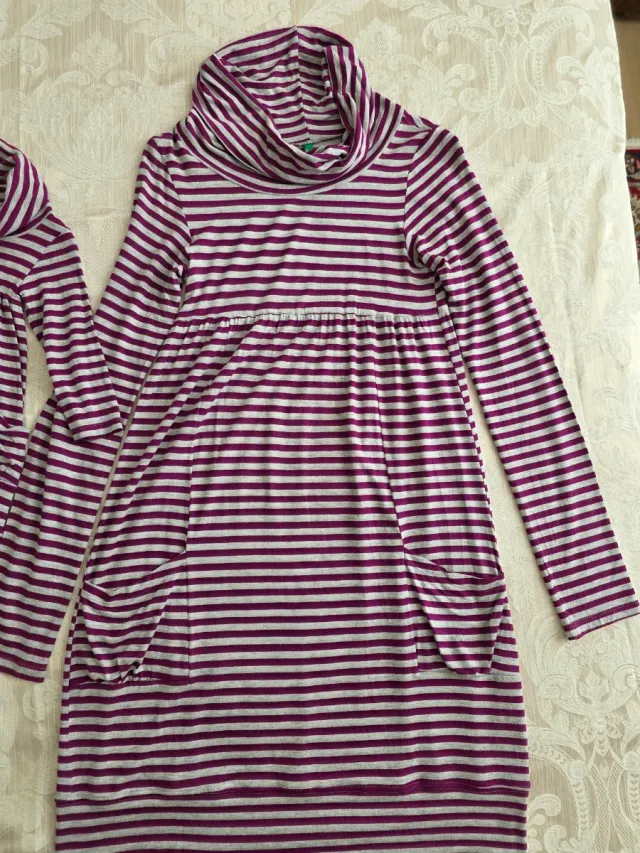 Coppia abiti mamma e figlia a righe