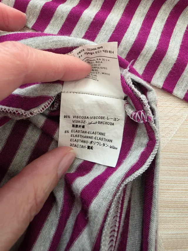 Coppia abiti mamma e figlia a righe