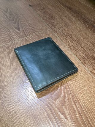 Billetera Menbense Cuero Negro y Marrón