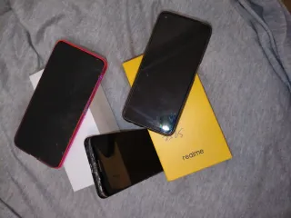 3 Celulares Huawei, Realme, Samsung para repuestos