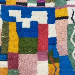 Alfombra de lana multicolor