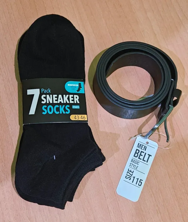 Pack calcetines Sneaker Hombre+cinturón.