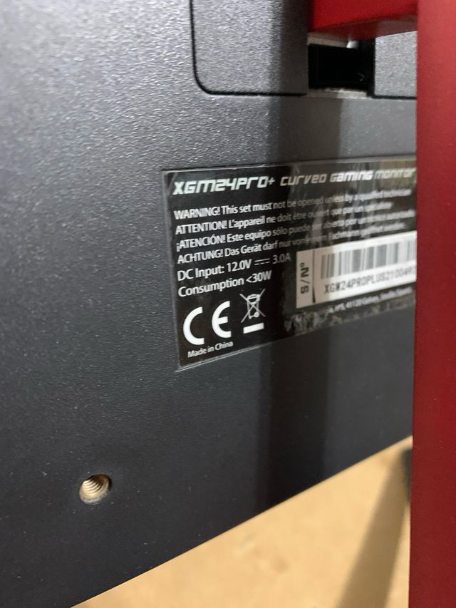 Monitor Gaming KEEP OUT Negro - Para Piezas