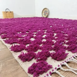 Alfombra Beige y Rosa