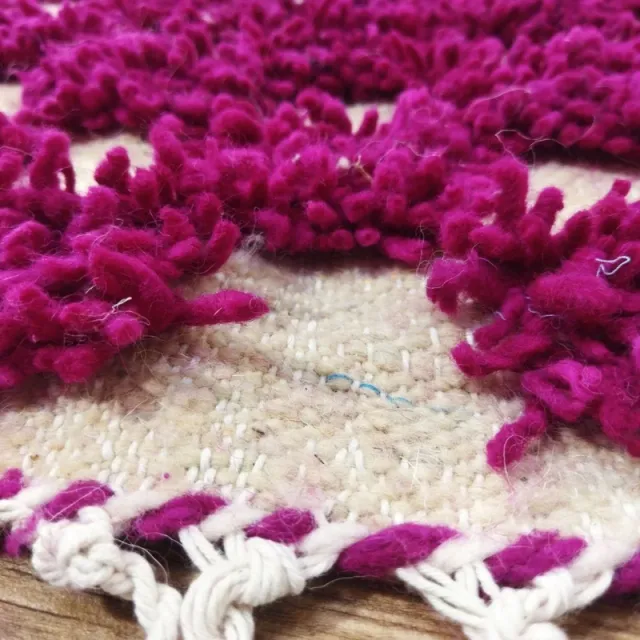 Alfombra Beige y Rosa