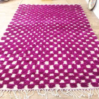 Alfombra Beige y Rosa