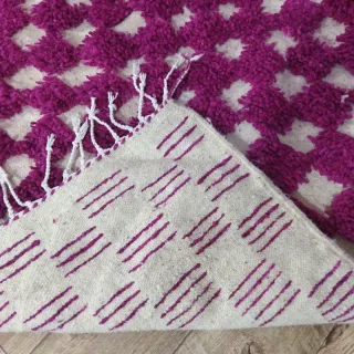 Alfombra Beige y Rosa