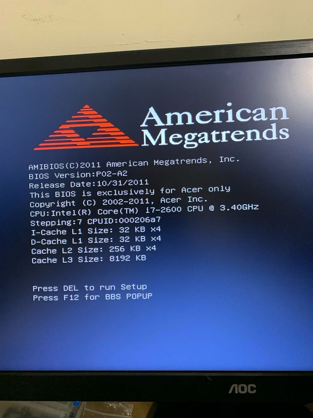 PC Predator i7 8GB RAM