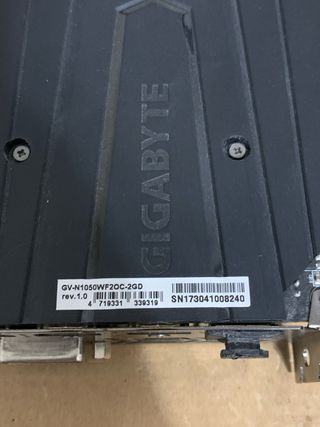 Gigabyte GTX 1050 OC 2GB