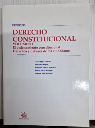 Derecho constitucional Vol.I El ordenamiento const