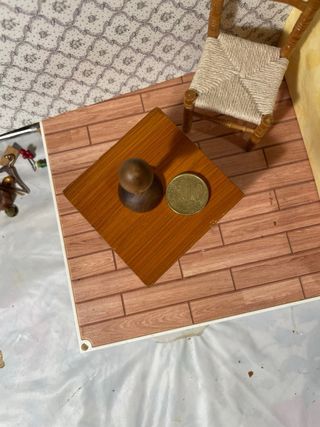 Supporto cappello/parrucca dollshouse legno