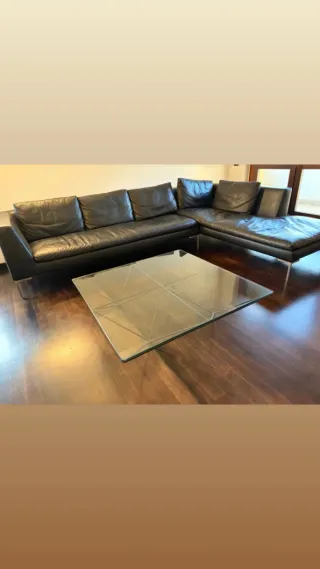 Divano Charles B&B Italia Pelle Nero