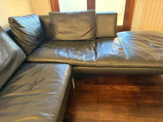 Divano Charles B&B Italia Pelle Nero