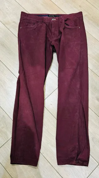 Pantalón Massimo Dutti Rojo