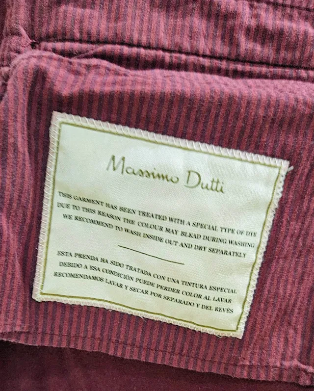 Pantalón Massimo Dutti Rojo