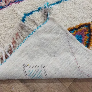 Tappeto in lana multicolore