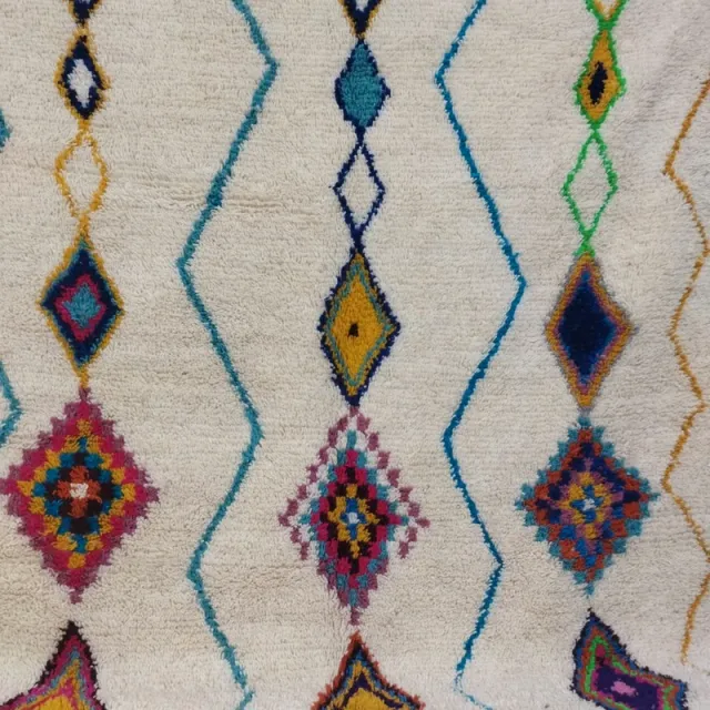 Alfombra de lana multicolor