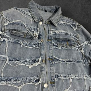 Chaqueta vaquera hombre desgastada