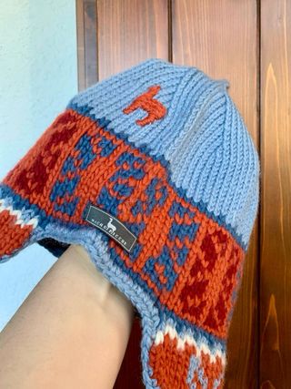 Cappello Alpaca Machu Picchu Maglia Jacquard