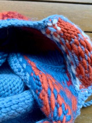 Cappello Alpaca Machu Picchu Maglia Jacquard