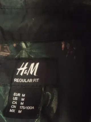 Camisa H&M estampada hombre