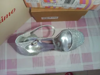 Sandalias Massimo fiesta plateadas talla 39