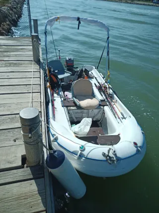 Barca PVC + Motor Mariner 30cv + Remolque