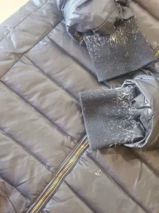 Plumífero largo Moncler negro con capucha