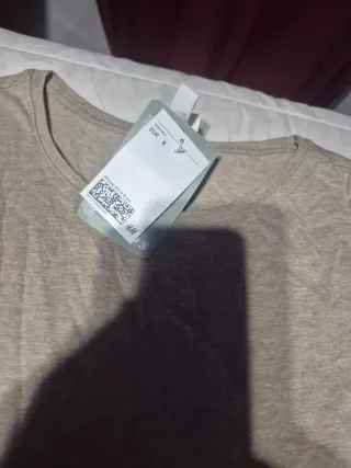 Camiseta H&M Beige Talla S