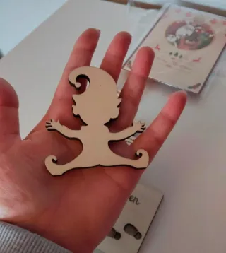 Plantilla Elfo Navidad Madera