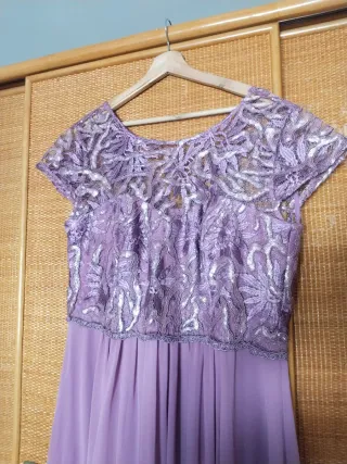 Vestido morado El Corte Inglés
