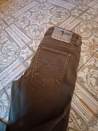 Jeans Trussardi Donna Verde Oliva