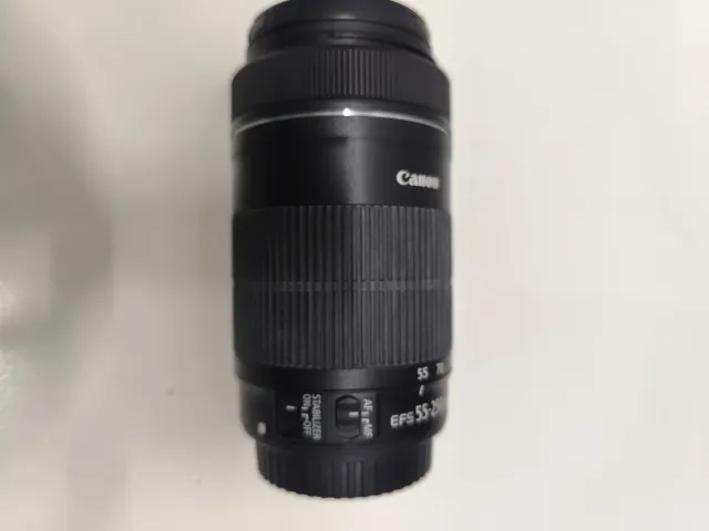 Objetivo Canon EF-S 55-250mm IS STM. Novo