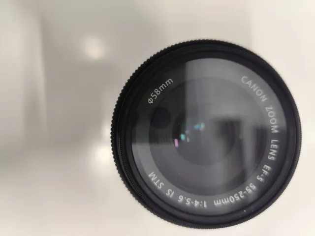 Objetivo Canon EF-S 55-250mm IS STM. Novo