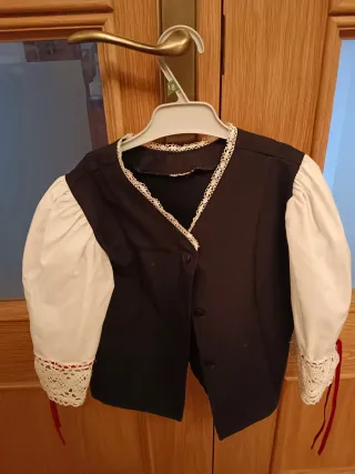 Traje de huertana negro y blanco