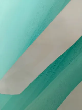 Vestido de fiesta azul turquesa