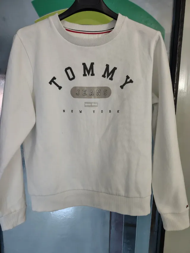 Felpa Tommy Jeans Uomo Bianca