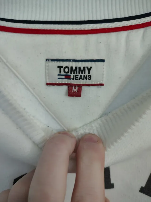 Felpa Tommy Jeans Uomo Bianca