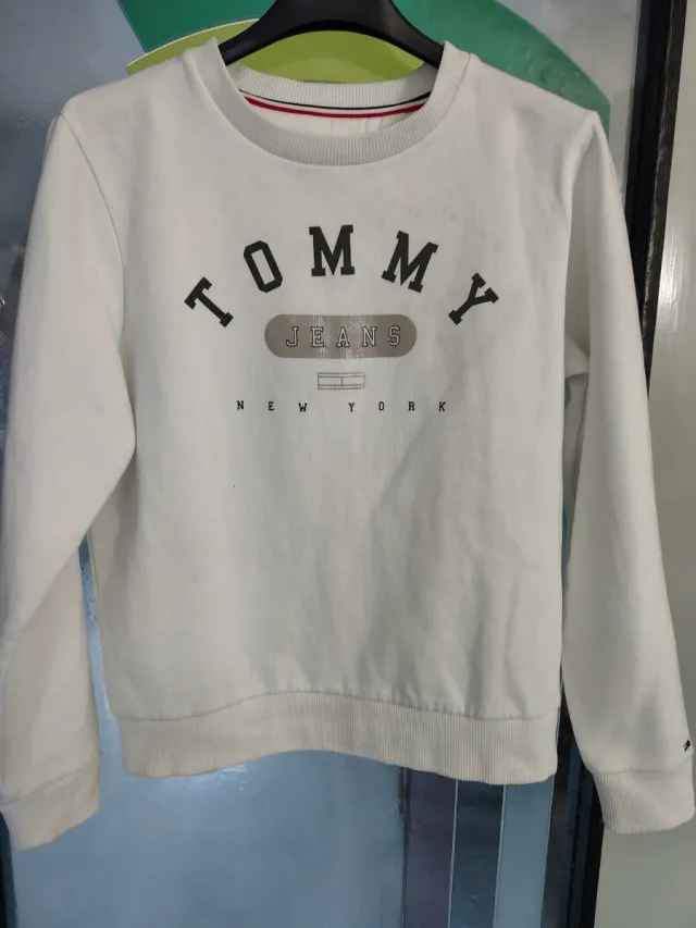 Felpa Tommy Jeans Uomo Bianca