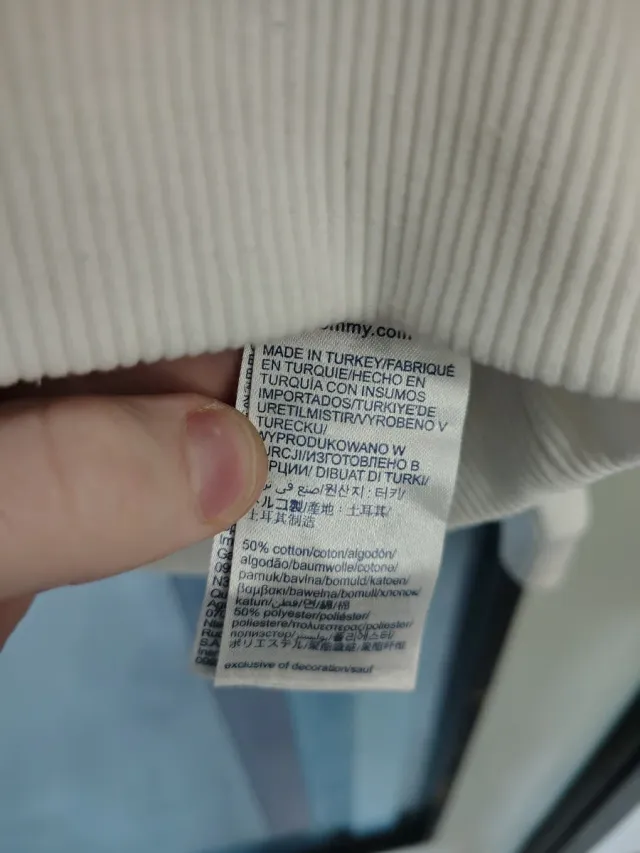 Felpa Tommy Jeans Uomo Bianca