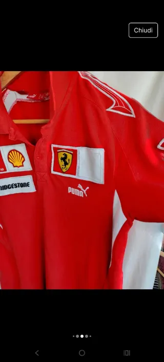 Polo Ferrari Ufficiale Rossa + Omaggio